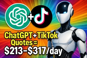ChatGPT + TikTok Quotes = $213–$317/day (Free Traffic, No Experience Required, Step by Step)