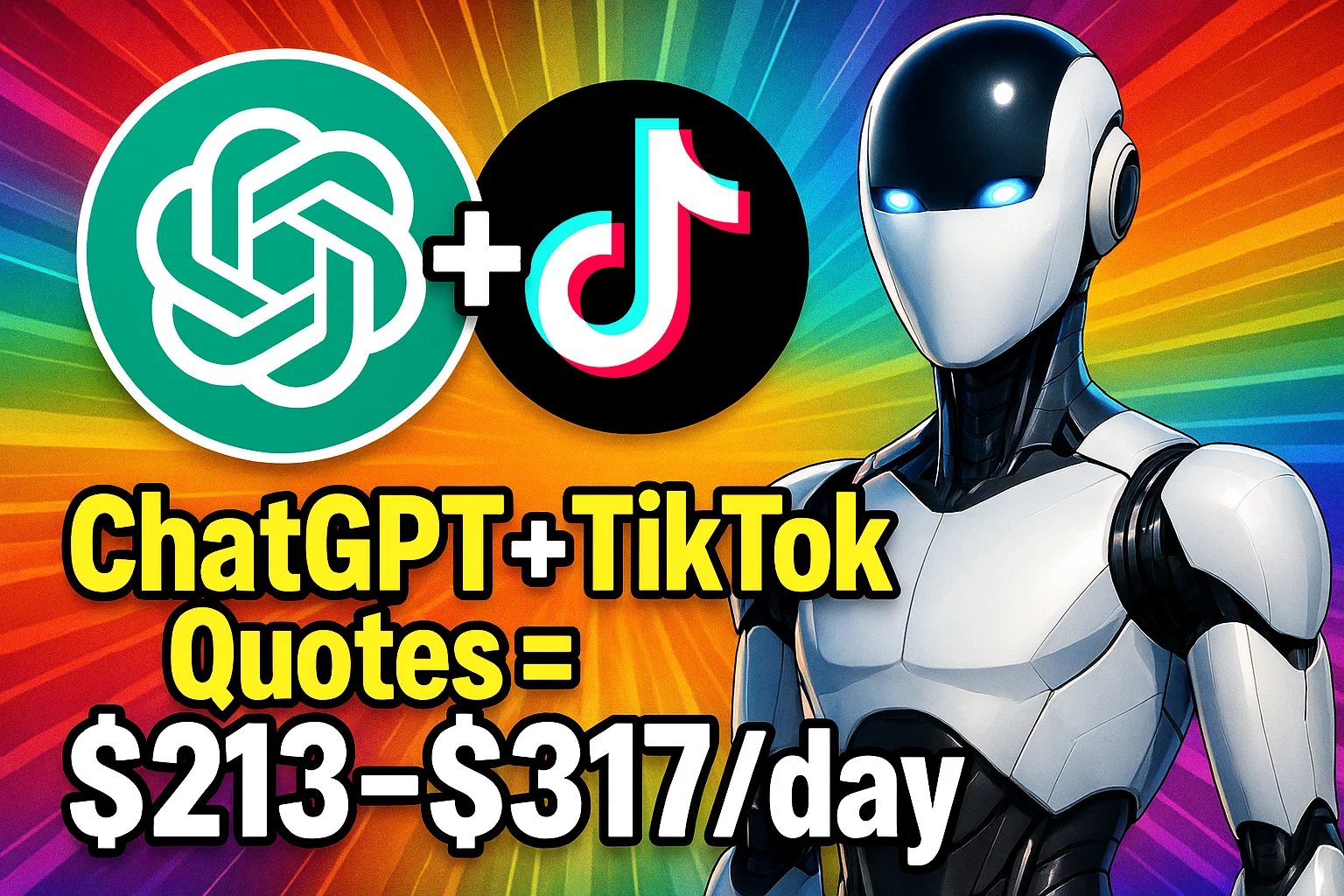 ChatGPT + TikTok Quotes = $213–$317/day (Free Traffic, No Experience Required, Step by Step)