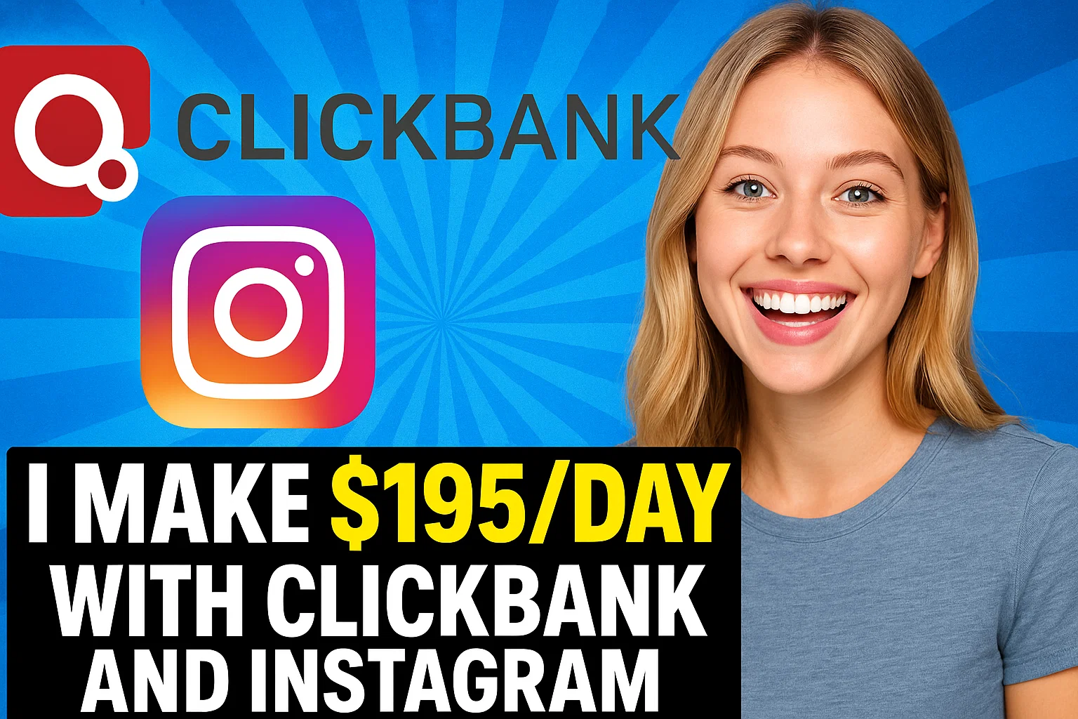 I Make $195/Day with Clickbank and Instagram (Without Talking, Showing My Face, or Spending Money)
