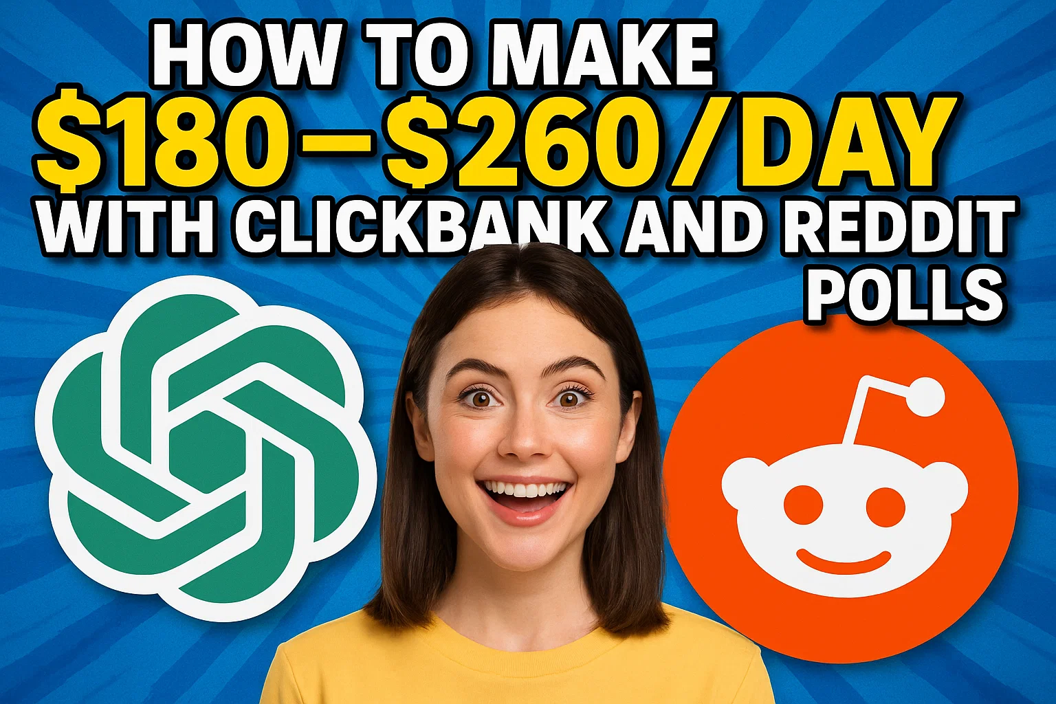 How to Make $180–$260/Day on ClickBank Using Nothing But Reddit Polls?